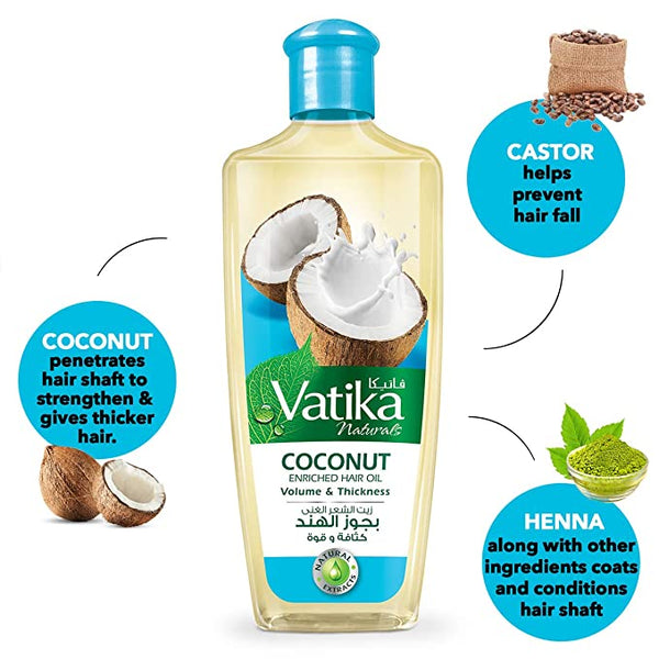 Buy Vatika Coconut Enriched Hair Oil | Beauty Bumble - Combat Dandruff