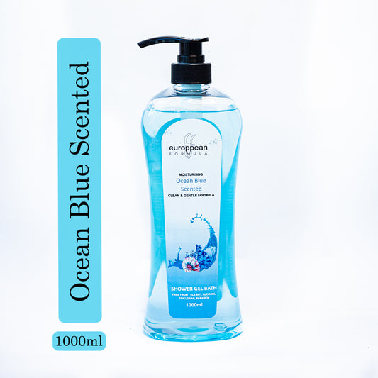 European Formula Moisturising Ocean Blue Scented Shower Gel Bath 1000 mL European Formula