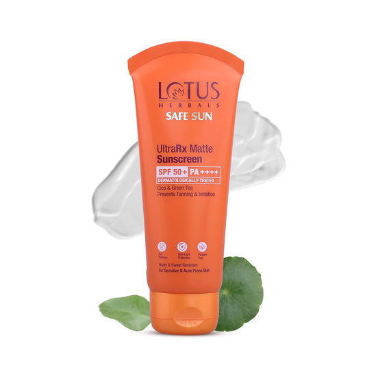 LOTUS HERBALS UltraRx Matte Sunscreen Cica &Green Tea SPF 50 Lotus Herbal