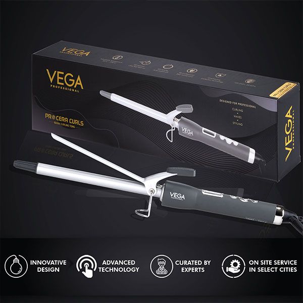 VEGA PROFESSIONAL PRO CERA CURLS 16mm Conical Tong VEGA PROFESSIONAL