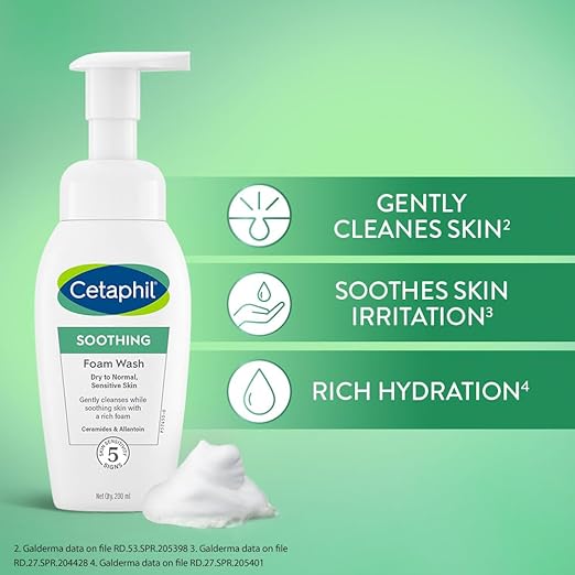 CETAPHIL Soothing Foam Wash 200ML Cetaphil