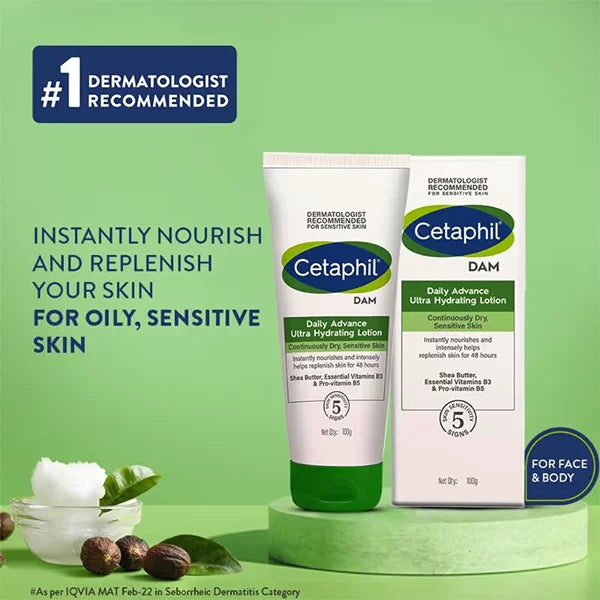 Cetaphil DAM Daily Advance Ultra Hydrating Lotion - 100g Cetaphil