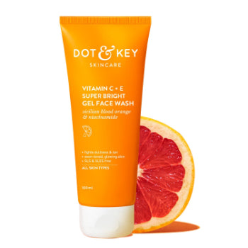 DOT & KEY Vitamin C + E Super Bright Gel Face Wash For Glowing And Brightening Skin 100 ML Beauty Bumble