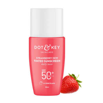 DOT & KEY Strawberry Dew Tinted Sunscreen SPF 50+ Pa++++ - 01 Porcelain 50ml Dot & Key