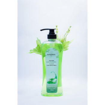 European Formula Moisturising Green Tea Garden Scented Shower Gel Bath 1000 ml European Formula