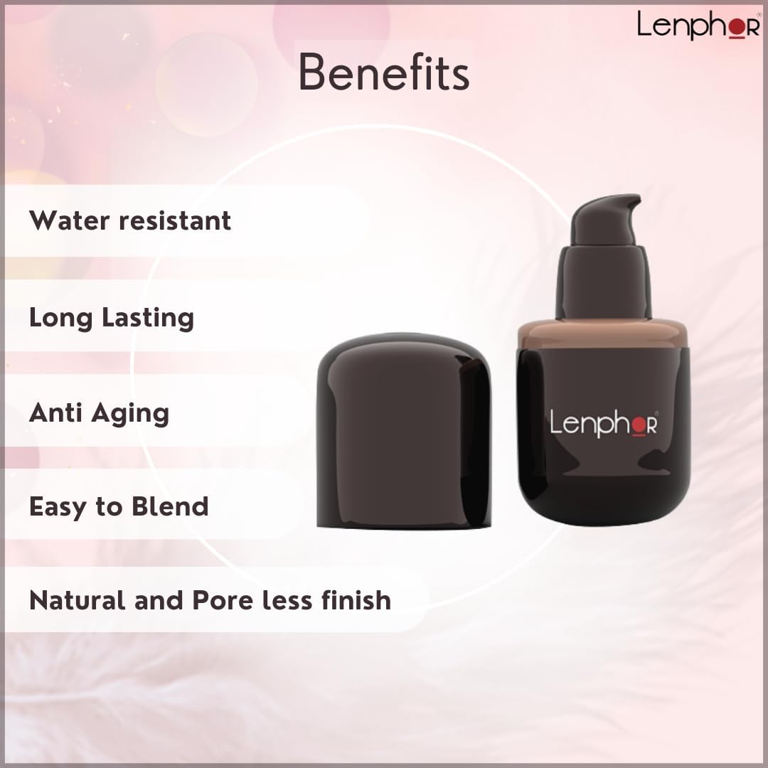 LENPHOR HD Foundation 30ml NATURAL -02 LENPHOR