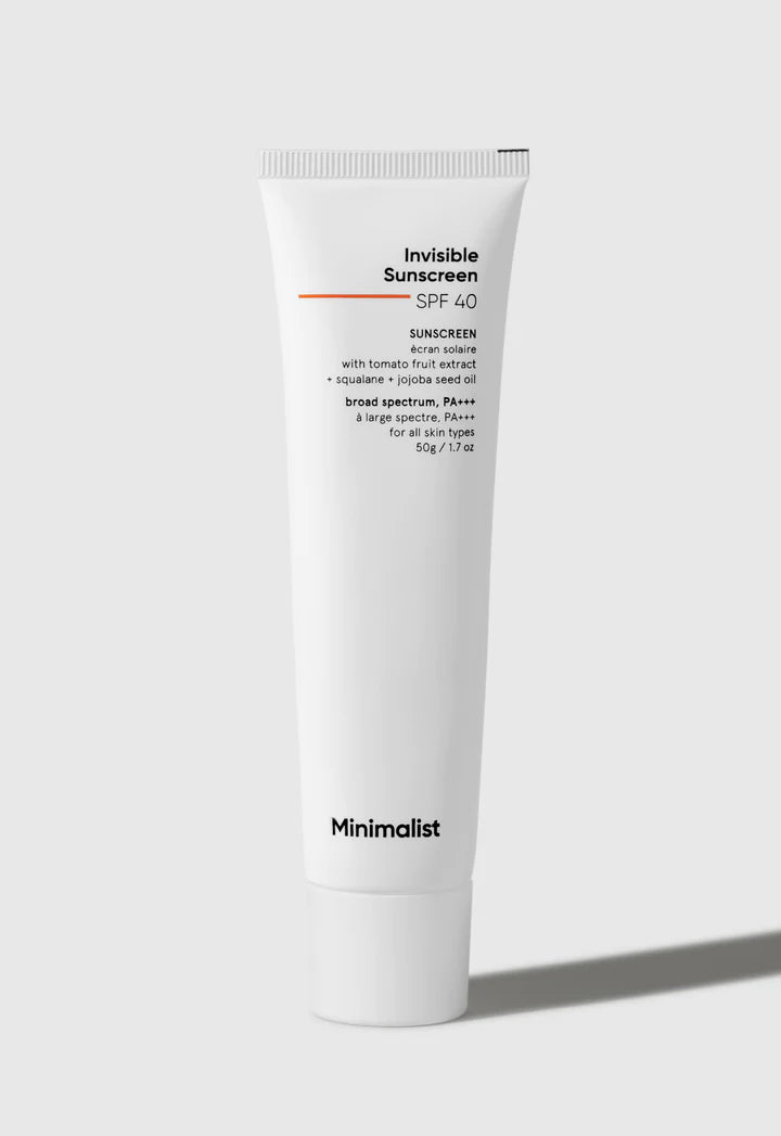 Minimalist Invisible Sunscreen SPF40 50g Minimalist