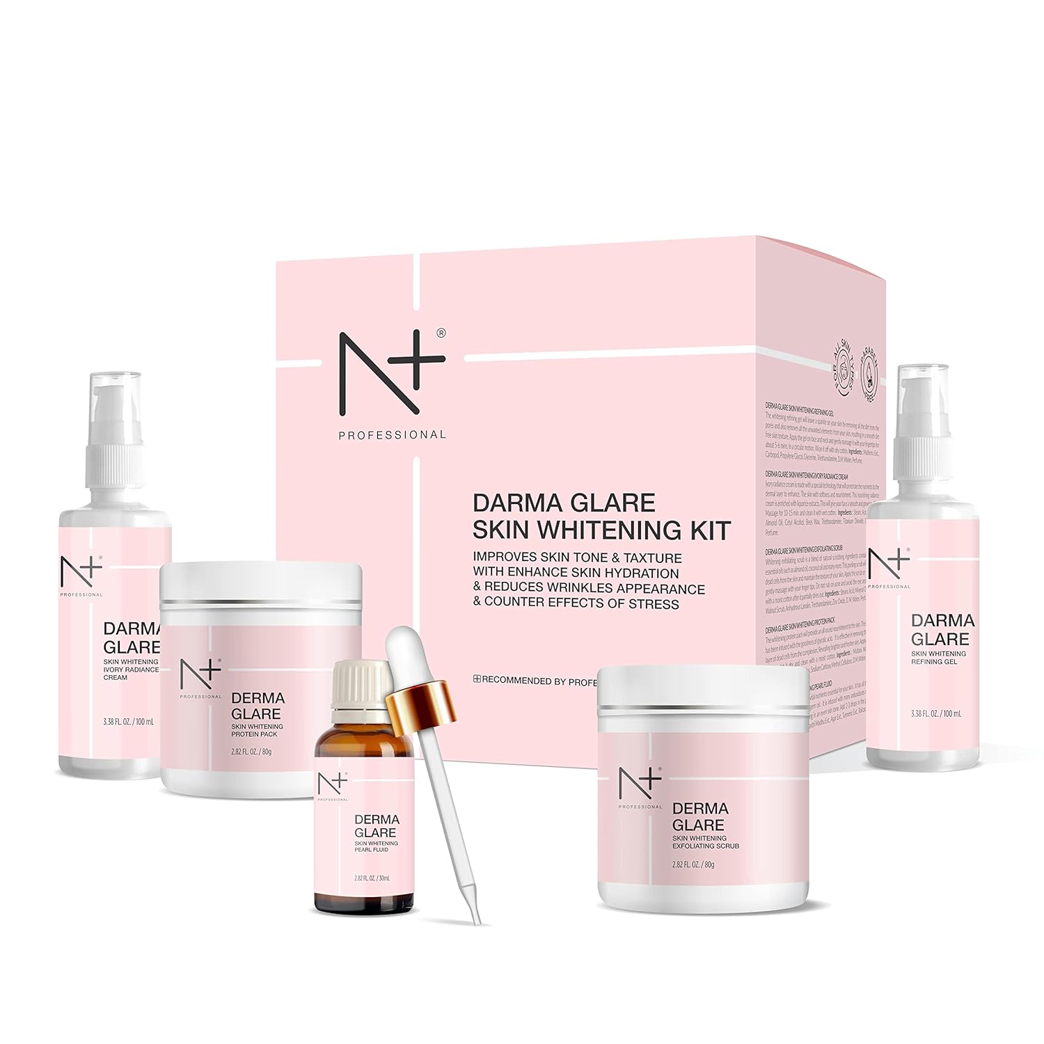 N+ Professional Darma Glare Skin Whitening Kit N+