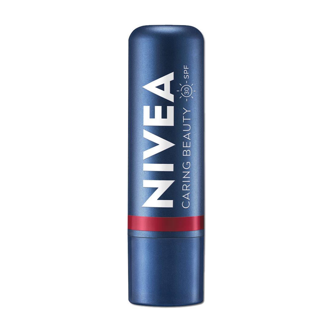 NIVEA Lip Caring Beauty RED Lip Balm | Lip & Cheek Tint with SPF 30 NIVEA