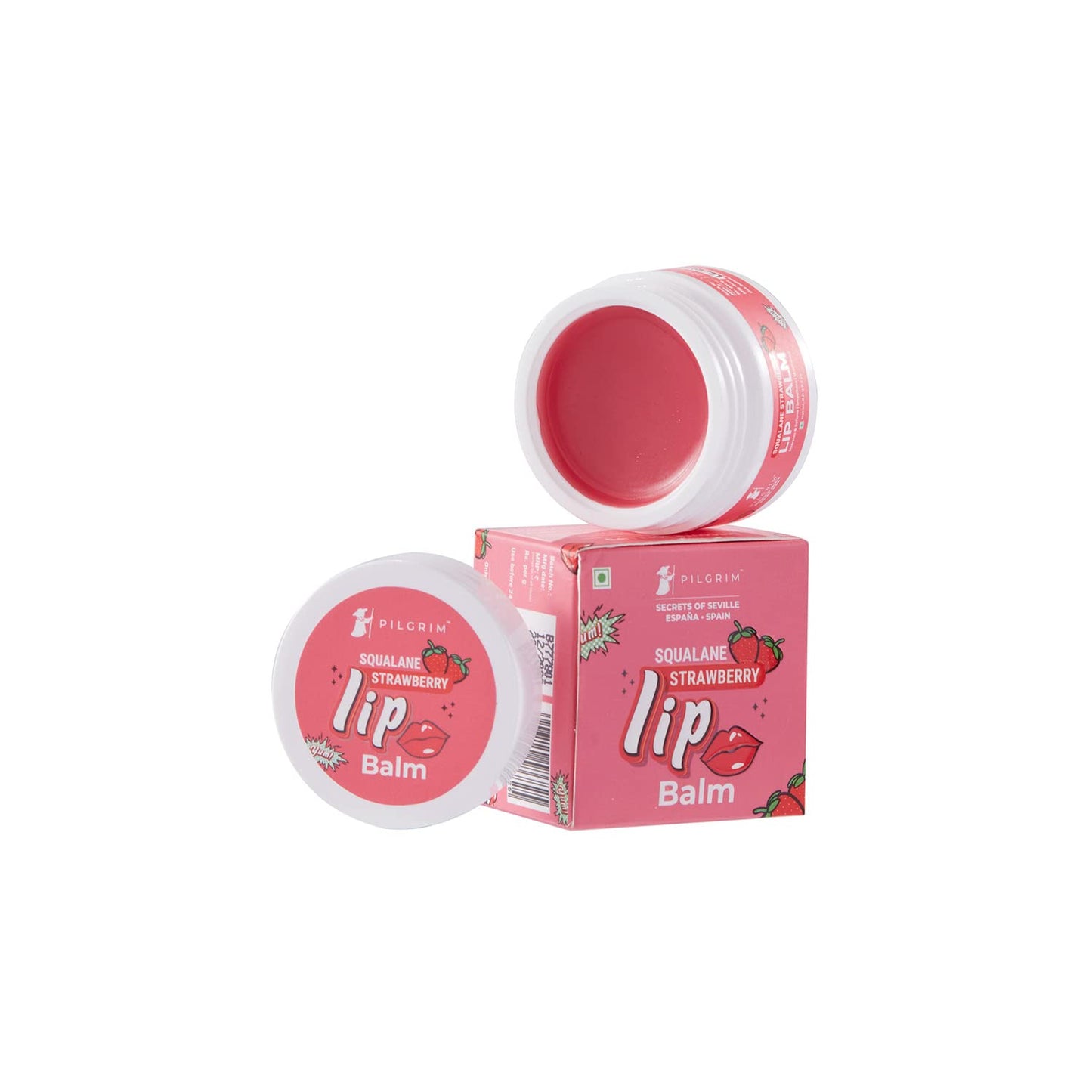 PILGRIM Squalane Strawberry Lip Balm  8gm Pilgrim