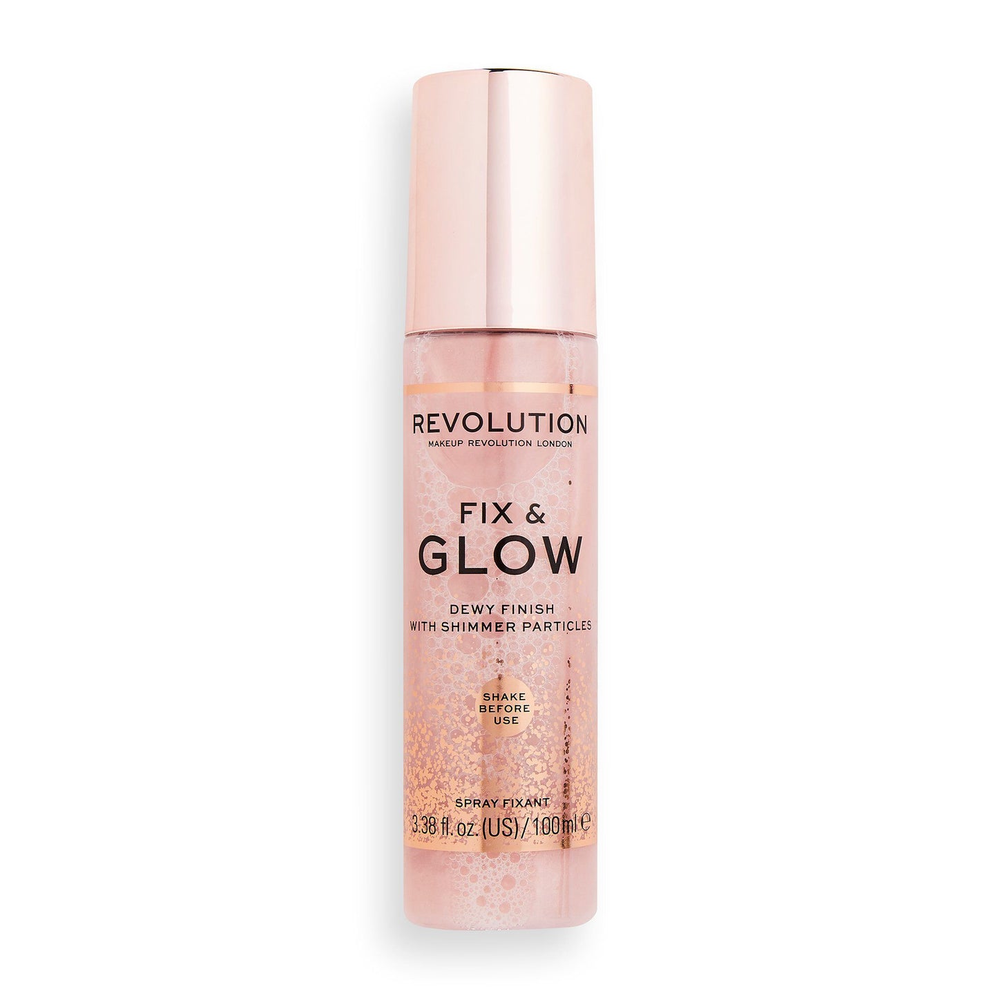 REVOLUTION Fix & Glow Setting Spray - Shimmer Particles 100ml REVOLUTION