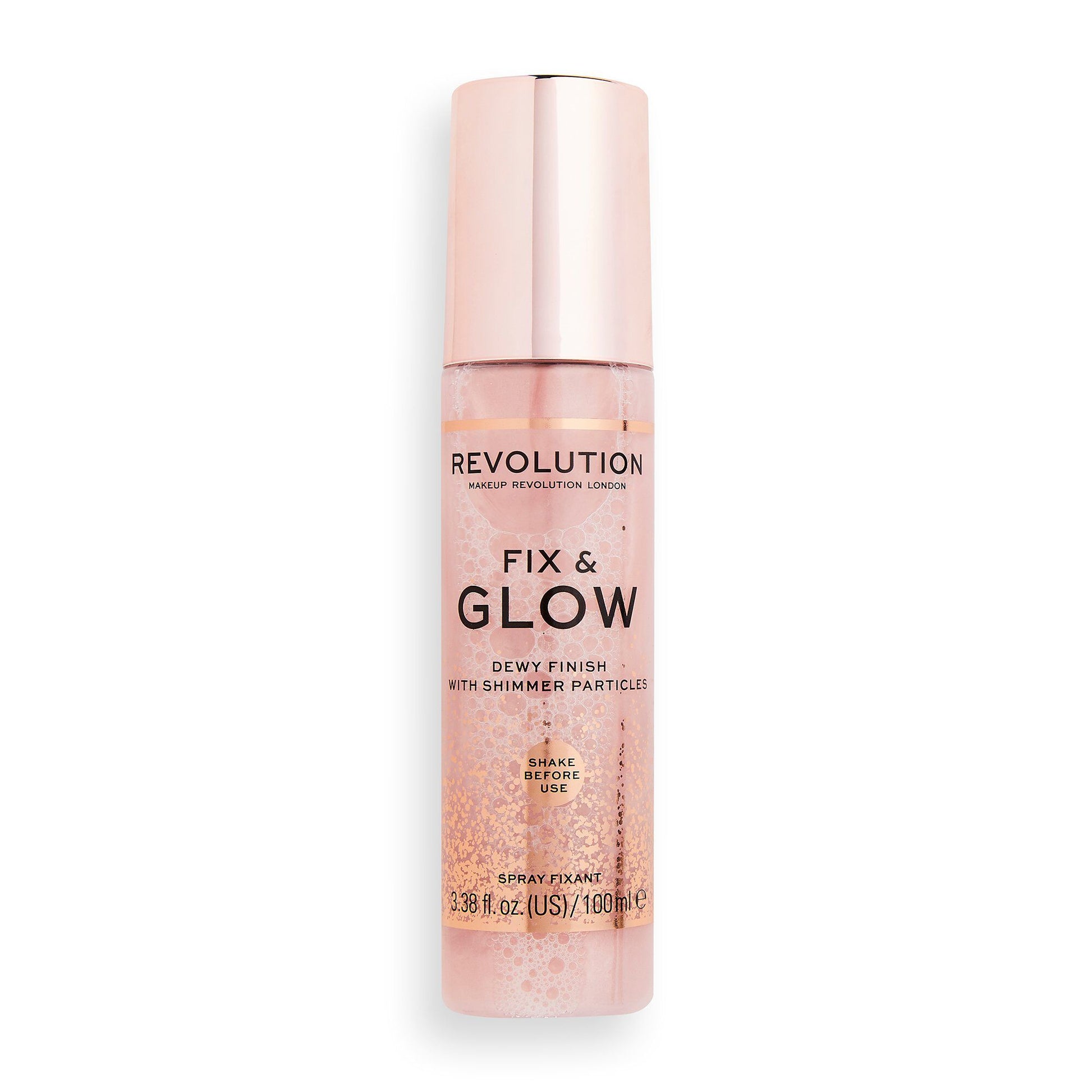 REVOLUTION Fix & Glow Setting Spray - Shimmer Particles 100ml REVOLUTION