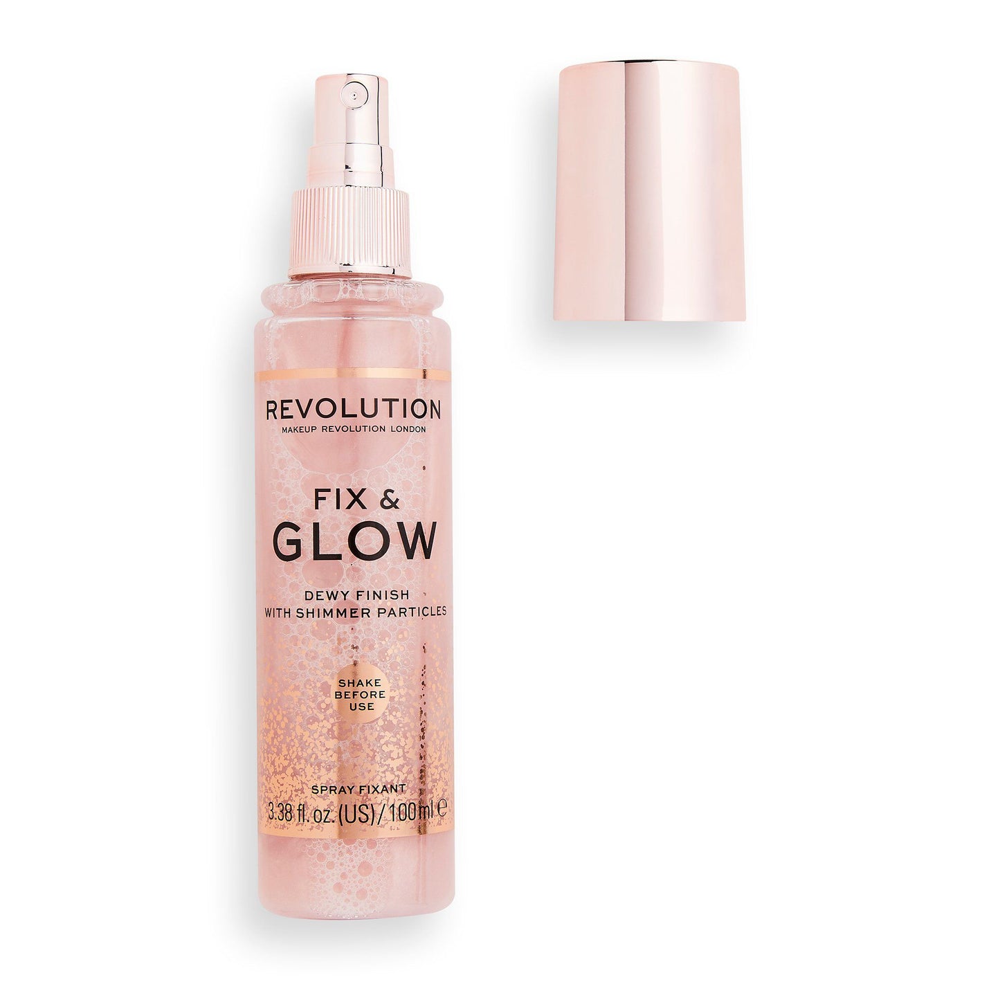 REVOLUTION Fix & Glow Setting Spray - Shimmer Particles 100ml REVOLUTION