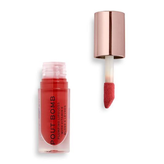 REVOLUTION Pout Bomb Plumping Gloss -Juicy Red REVOLUTION