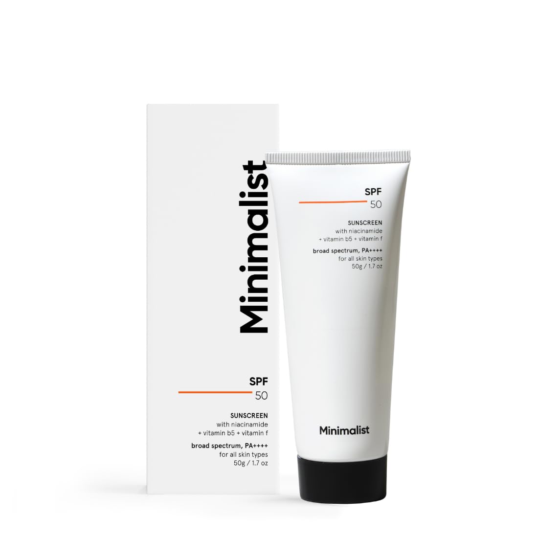 Minimalist SPF 50 Sunscreen With Niacinamide + Vitamin b5 + Vitamin f PA++++ 50g Minimalist