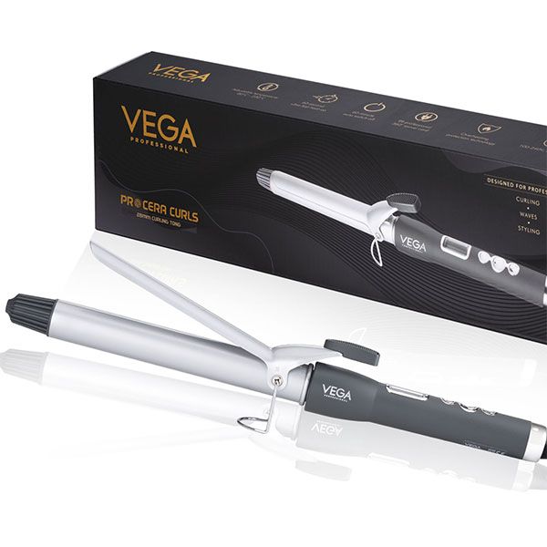 VEGA PROFESSIONAL PRO CERA CURLS 28mm Curling Tong Beauty Bumble