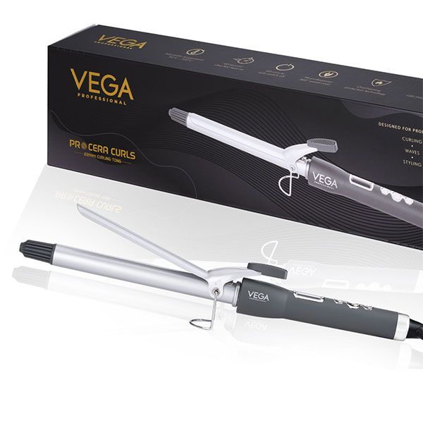 VEGA PROFESSIONAL Pro Cera Curls 22mm Curling Tong VEGA PROFESSIONAL