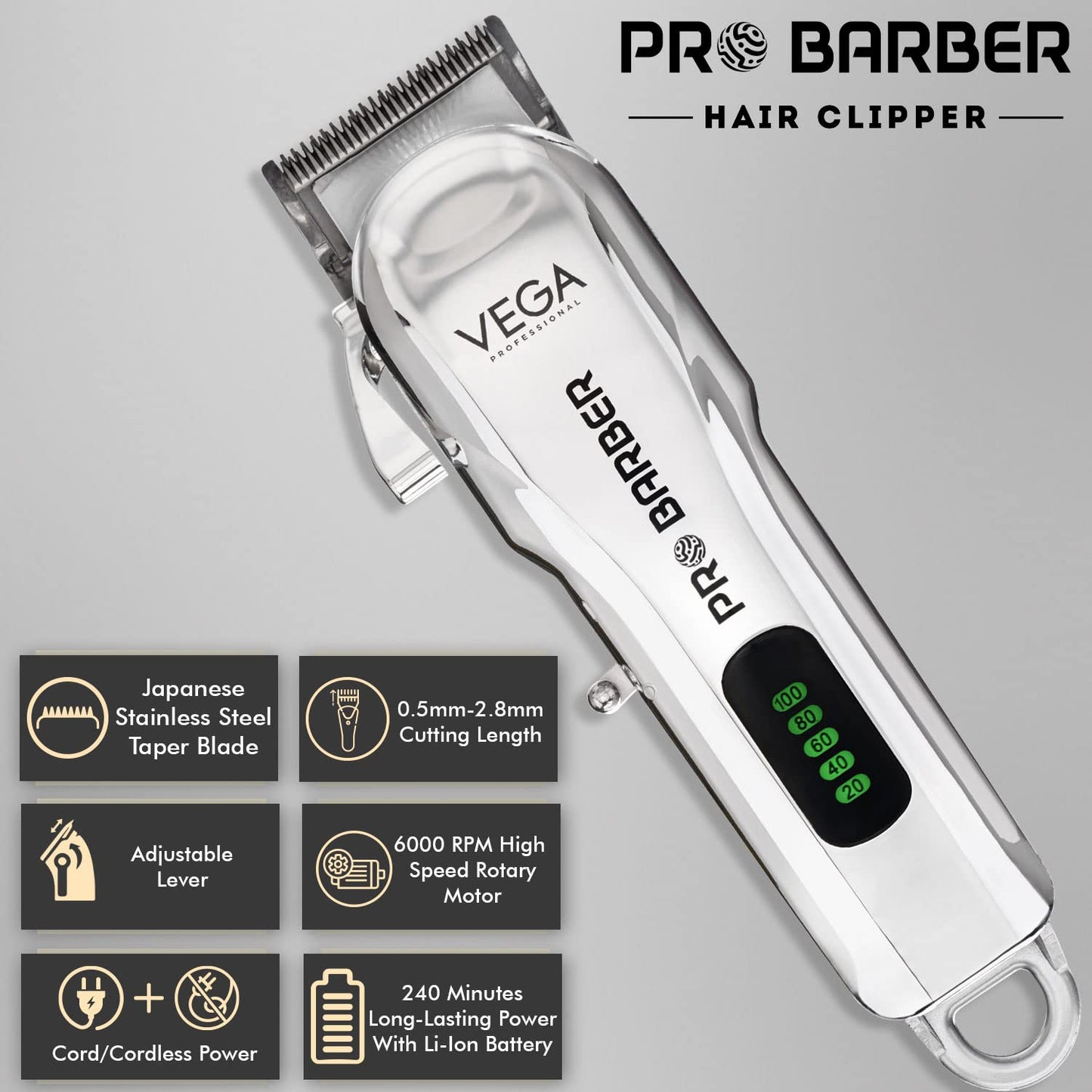 VEGA PROFESSIONAL PRO BARBER Hair Clipper VEGA PROFESSIONAL