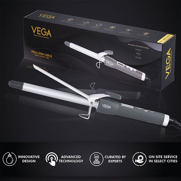 VEGA PROFESSIONAL Pro Cera Curls 19mm Curling Tong VEGA PROFESSIONAL