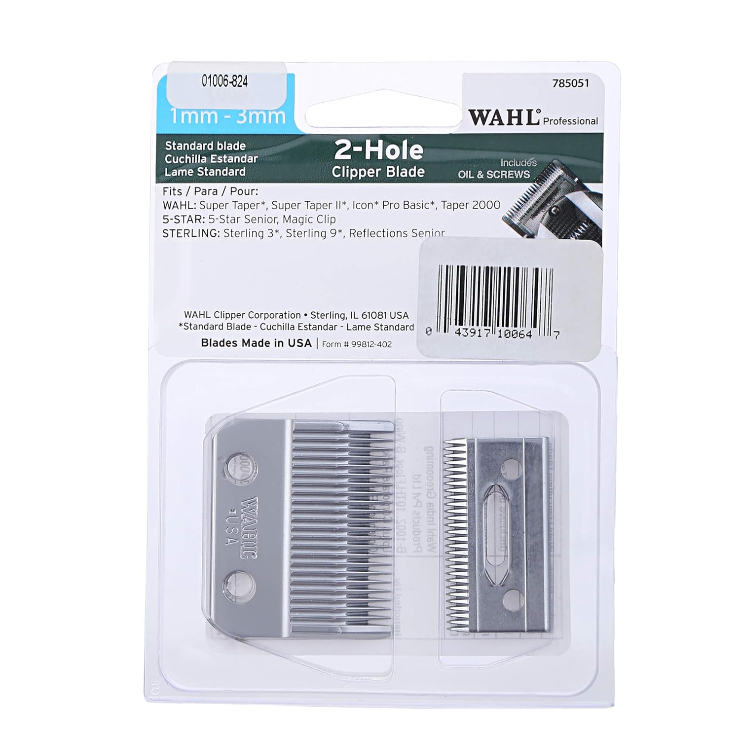 WAHL Super Taper Std-Blade Trimmer 90 min Runtime 3 Length Settings  (Silver) WAHL