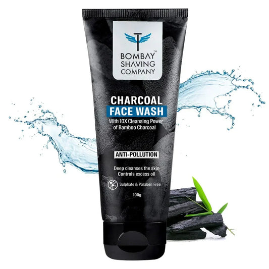 Bombay Shaving Company Charcoal Face Wash With 10X Cleansing Power Of Bamboo Charcoal 100g Bombay Shaving Company