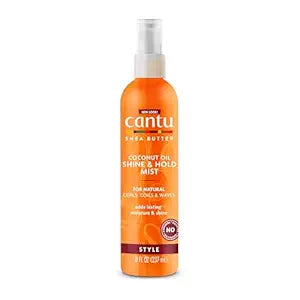 CANTU Shea Butter Coconut Oil Shine and Hold Mist, 8.4 fl oz 237 ml Cantu