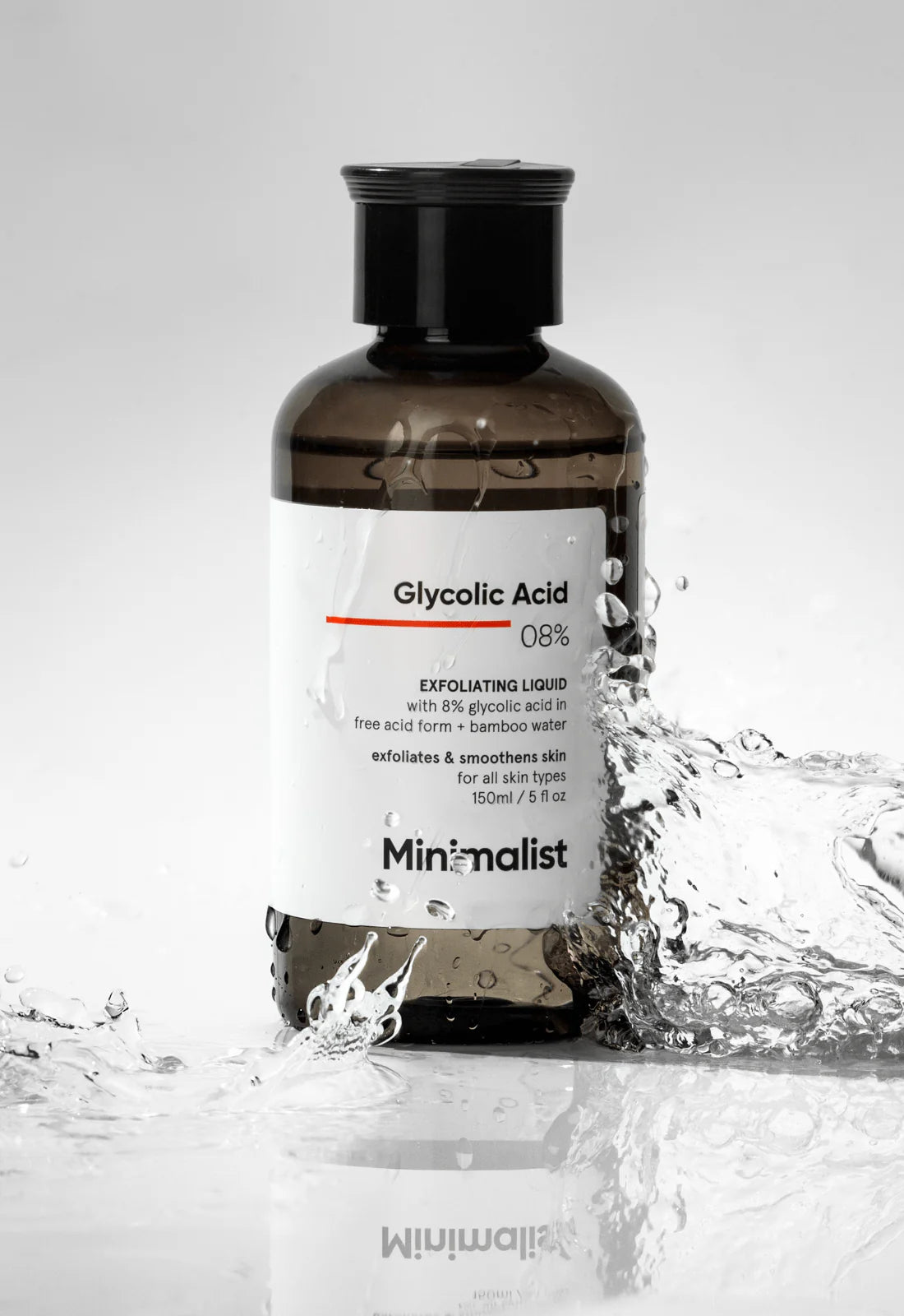 Minimalist Glycolic Acid 08% Exfoliating Liquid With 8% Glycolic Acid 150ml Beauty Bumble