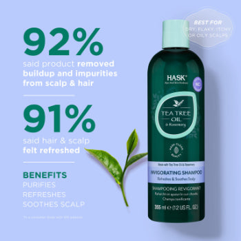 Hask Tea Tree Oil Invigorating Shampoo 355ml Hask