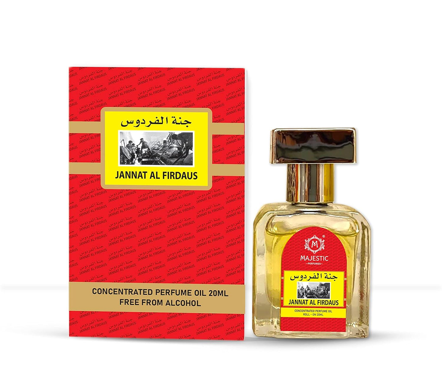 MAJESTIC PERFUMES Jannat Al Firdaus Free From Alcohol 20ml Majestic Perfumes