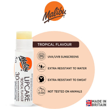 Malibu 30 SPF Lip Care Balm (Tropical) 5g Malibu