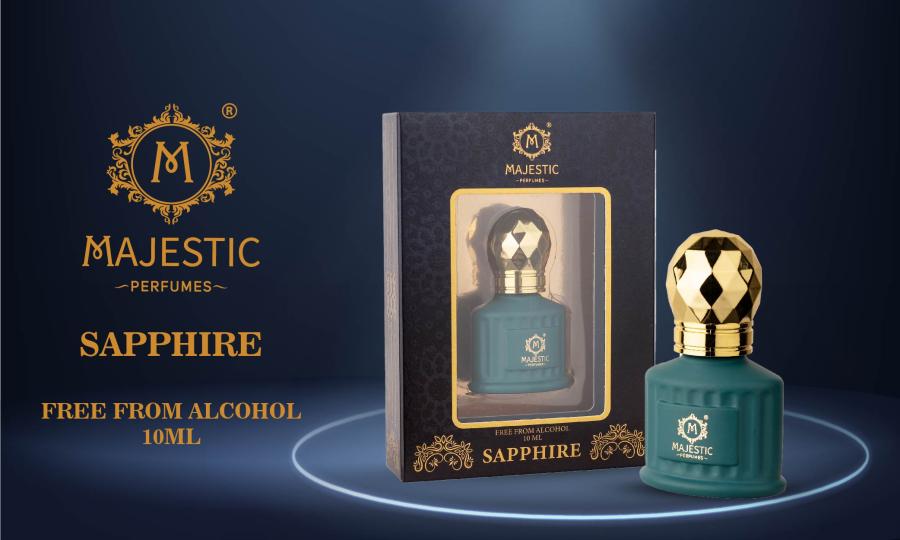 MAJESTIC PERFUMES Free From Alcohol Sapphire 10ml Majestic Perfumes