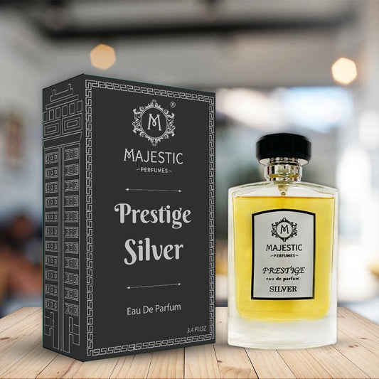 Majestic Perfume Prestige Silver Eau De Parfum 50ml Majestic Perfumes