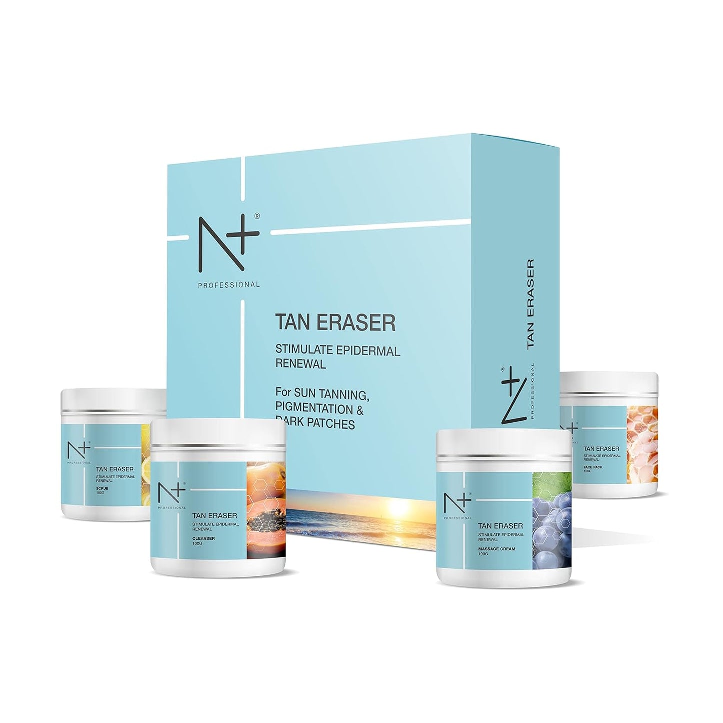 N+ Professional DE TAN Tan Eraser Facial Kit -200g N+