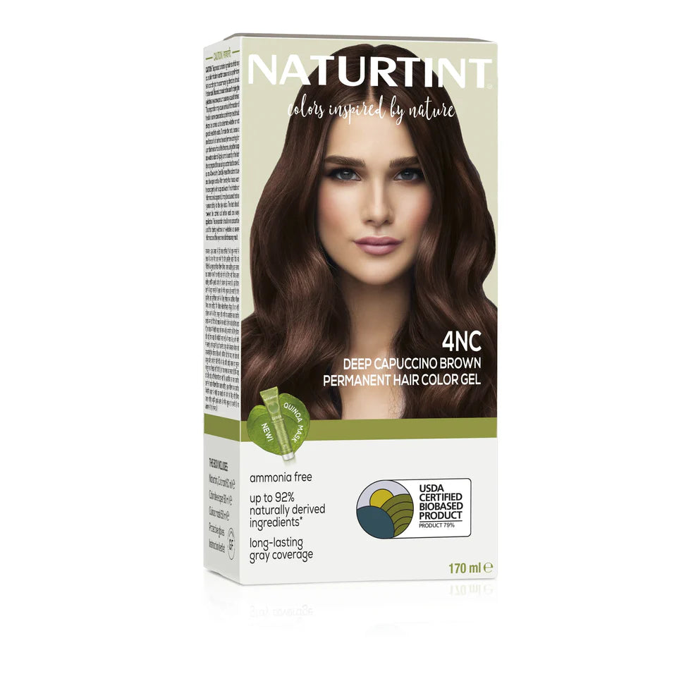 NATURTINT 4NC Deep Capuccino Brown Permanent Hair Color Gel 170ml NATURTINT