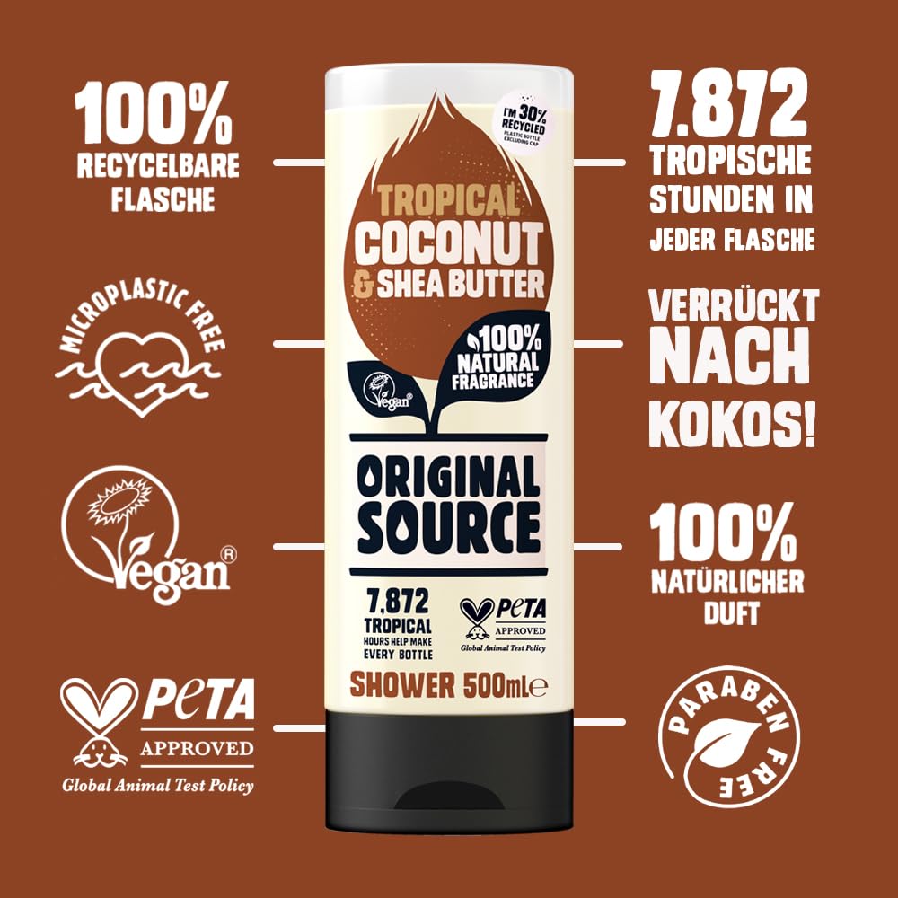 Original source Tropical Coconut Shea Butter Shower Gel 500 ml Original Source