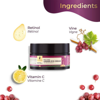 Pilgrim Red Vine Under Eye Cream With Retinol & Vitamin C 30g Pilgrim