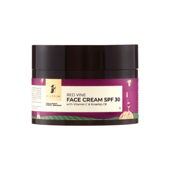 Pilgrim Red Vine Face Cream SPF 30 With Vitamin C & Roseship Oil 50g Pilgrim