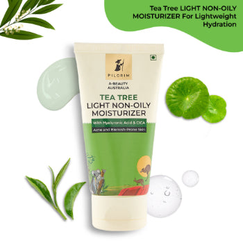 Pilgrim Tea Tree Light Non-Oily Moisturizer With Hyaluronic Acid & Cica 80g Pilgrim