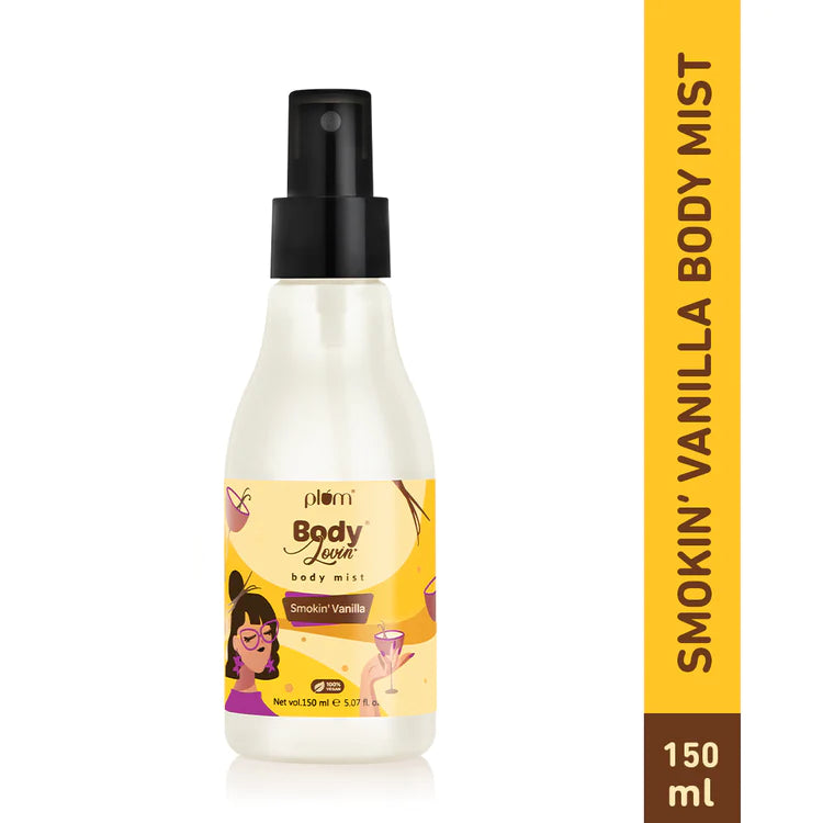 PLUM Body Lovin SMOKIN VANILLA Body Mist 150ml PLUM BODY LOVIN'