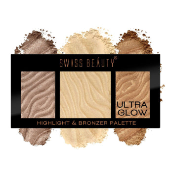 SWISS BEAUTY Highlight & Bronzer Palette (02) 12g SWISS BEAUTY