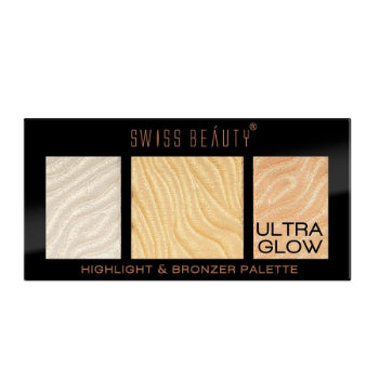 SWISS BEAUTY Highlight & Bronzer Palette (01) 12g SWISS BEAUTY