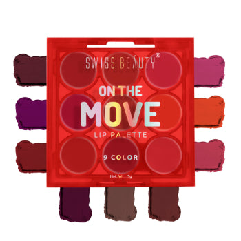 SWISS BEAUTY On the Move Lip Palette (Bold Shade) 7g SWISS BEAUTY