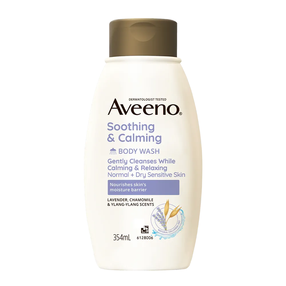 Aveeno Soothing & Calming Body Lotion For Normal Skin, White, 354ml Aveeno