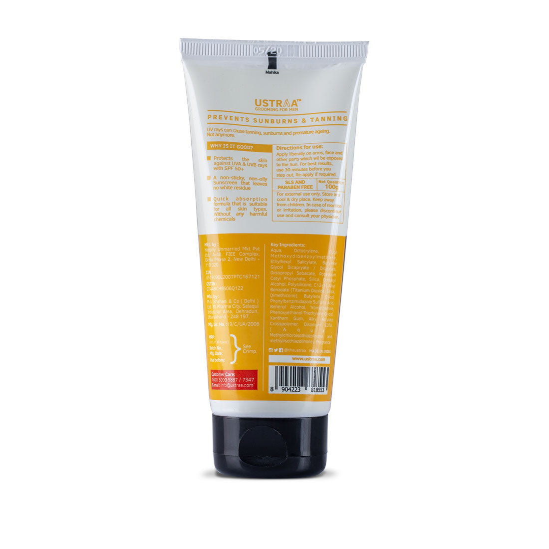 Ustraa Sports Sun Screenspf 50 100 Gm. Ustraa