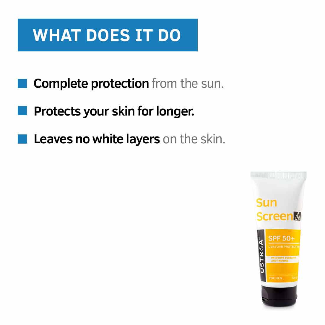 Ustraa Sports Sun Screenspf 50 100 Gm. Ustraa