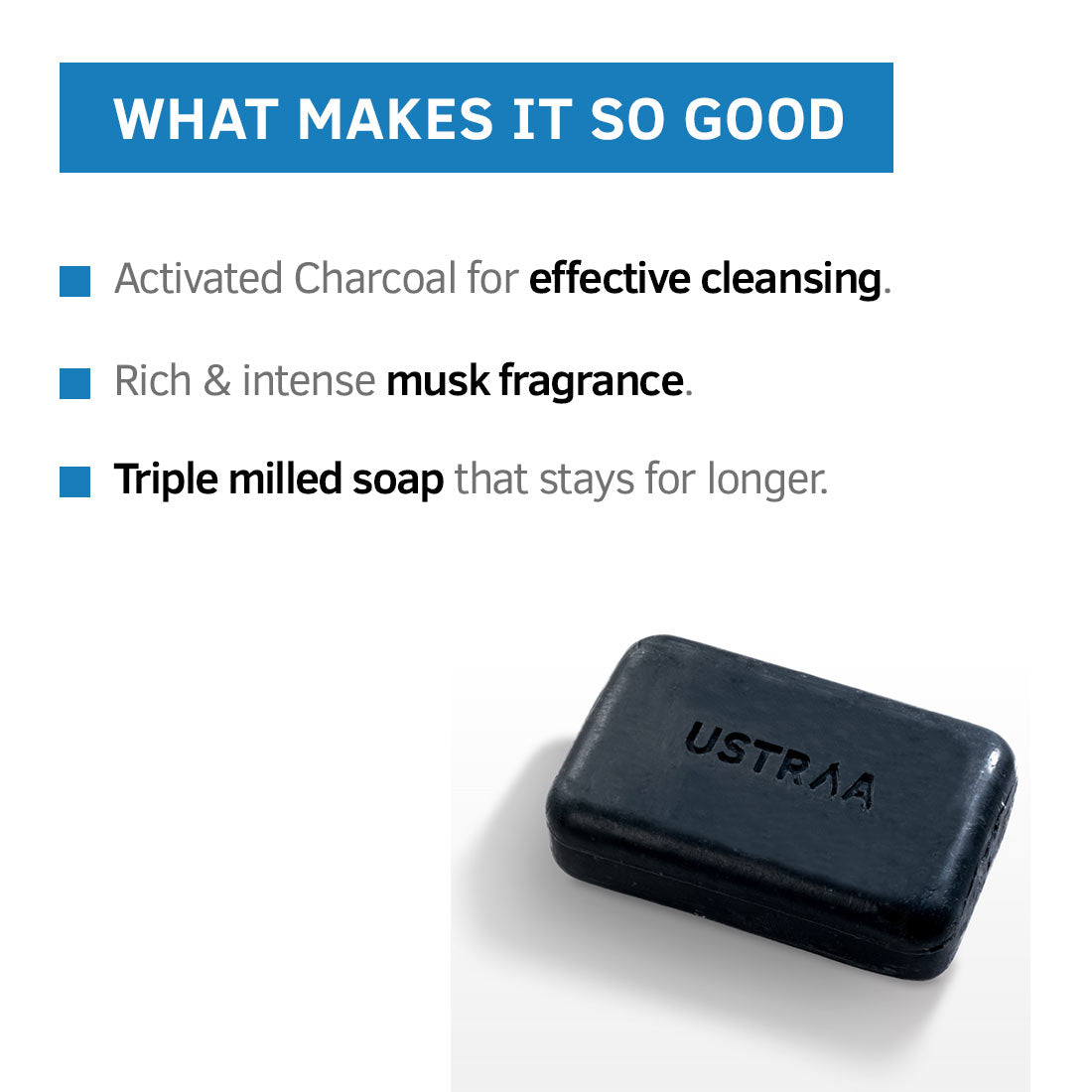 Ustraa Soap Activated Charcoal 100G Ustraa