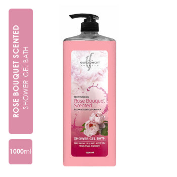 European Formula Moisturising Rose Bouquet Scented Shower Gel Bath 1000 ml European Formula