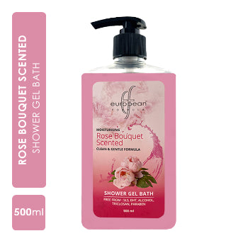 European Formula Moisturising Rose Bouquet Scented Shower Gel Bath 500 ml European Formula