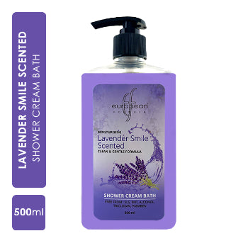 European Formula Moisturising Lavender Smile Scented Shower Cream Bath 500 ml European Formula