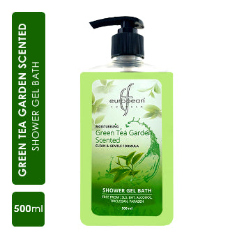 European Formula Moisturising Green Tea Garden Scented Shower Gel Bath 500 ml European Formula